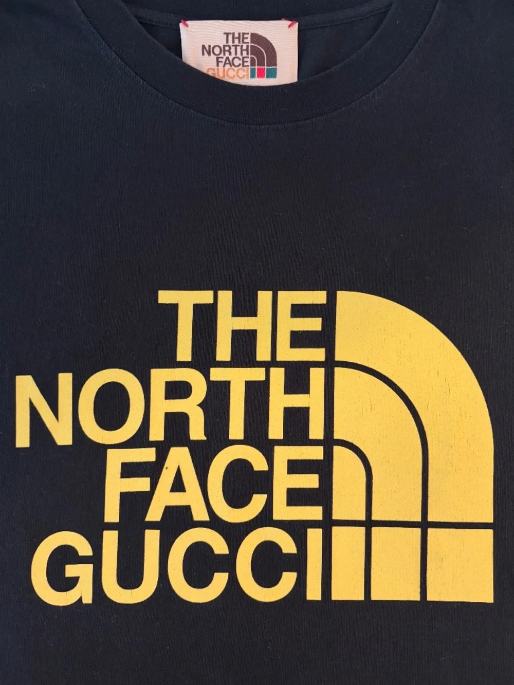 Gucci x North Face Cotton T-Shirt Black Yellow - Size L (175/100A)